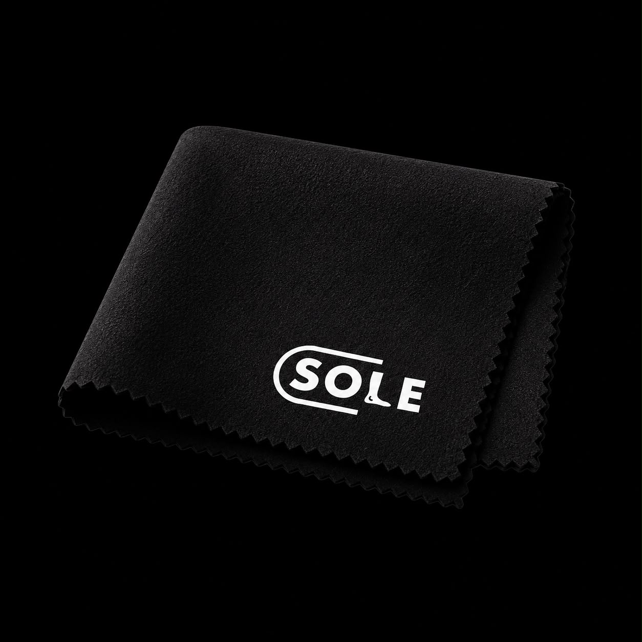 Black Sole microfiber wipe cloth